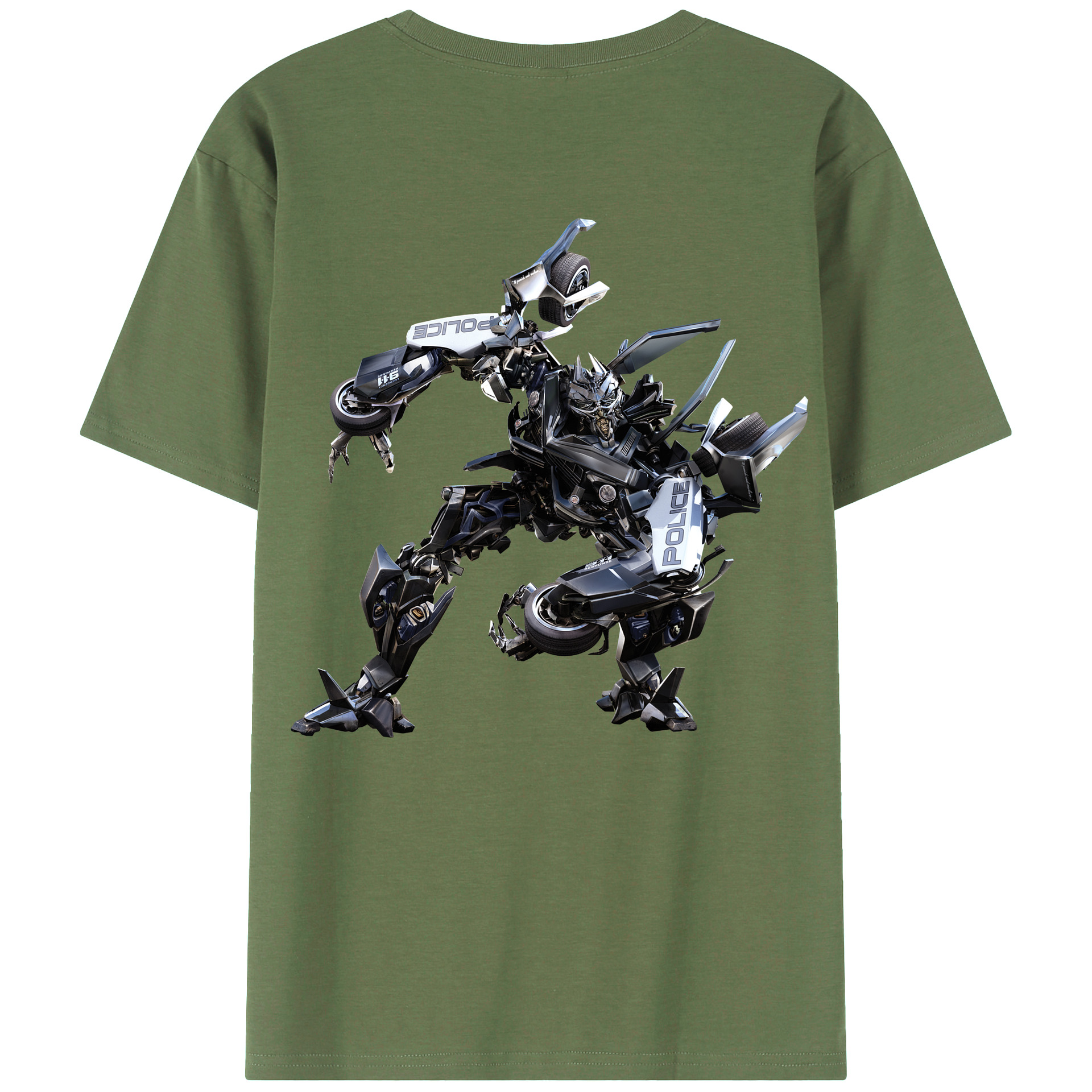 （画像用）  綿100％ メンズ半袖Tシャツ（バックプリント） 通気性